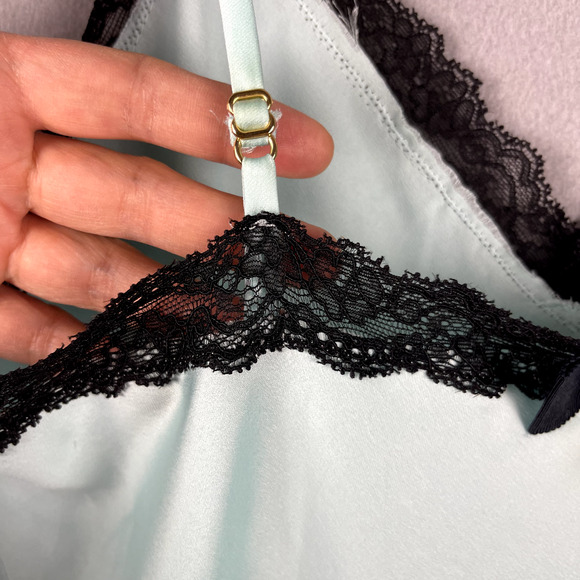 Kate Spade Satin Lingerie Romper Womens Medium Lace Trim Fairy Dainty Delicate - Picture 13 of 16